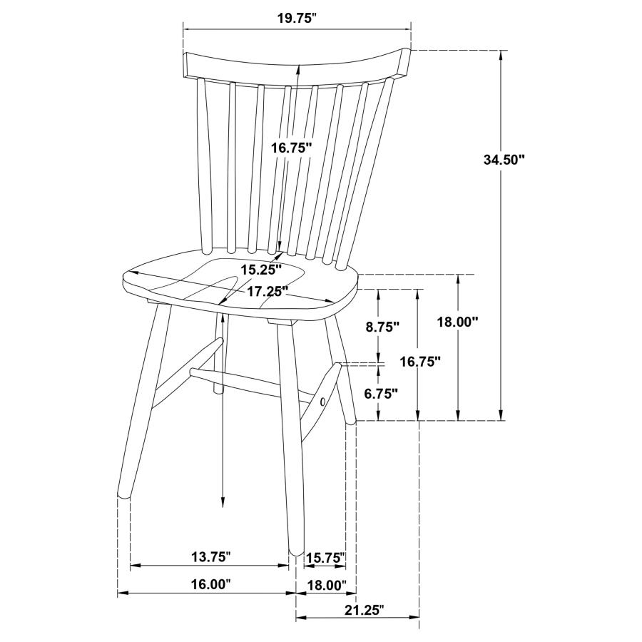Modal Additional Images for Hollyoak 5-piece Rectangular Dining Set Walnut and Black