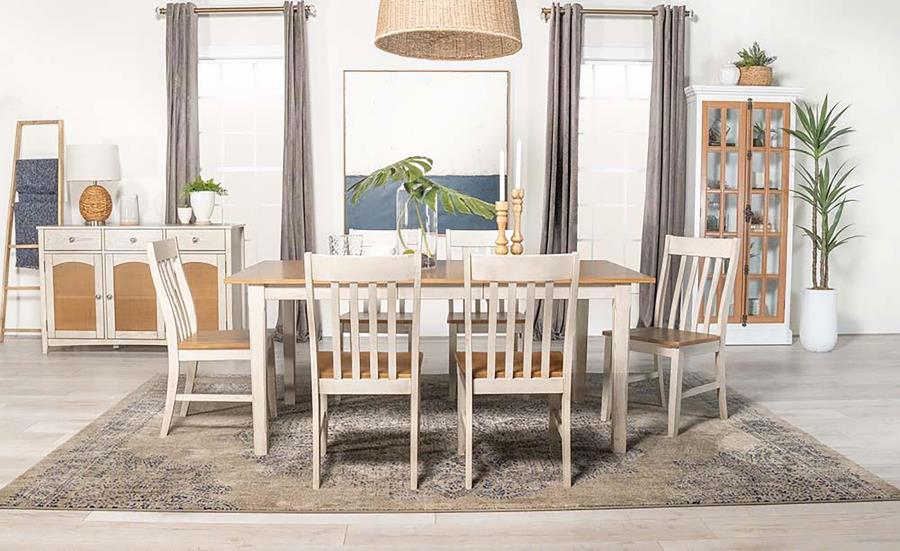 Modal Additional Images for Kirby 3-drawer Sideboard Buffet Cabinet Rustic Off White