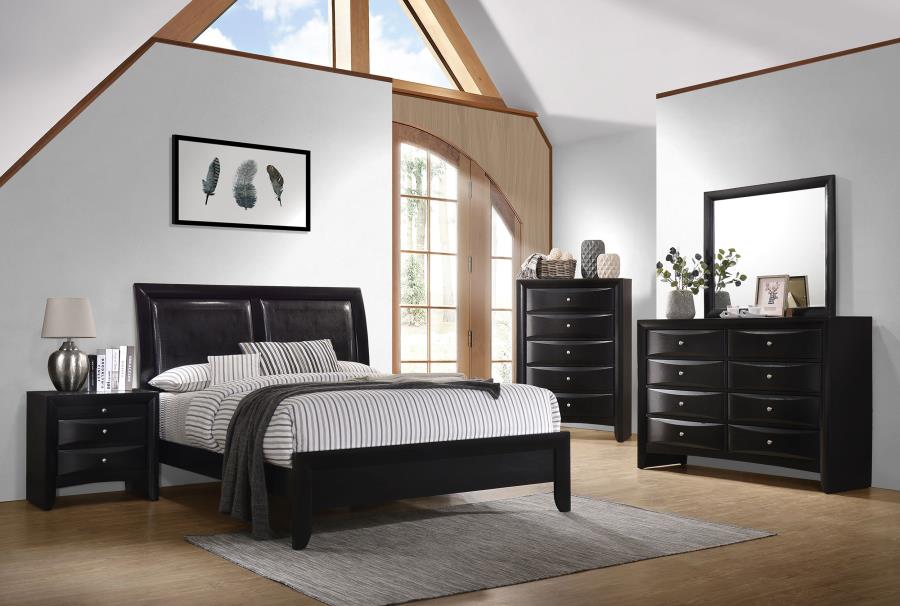 Modal Additional Images for Briana Wood Queen Panel Bed Black
