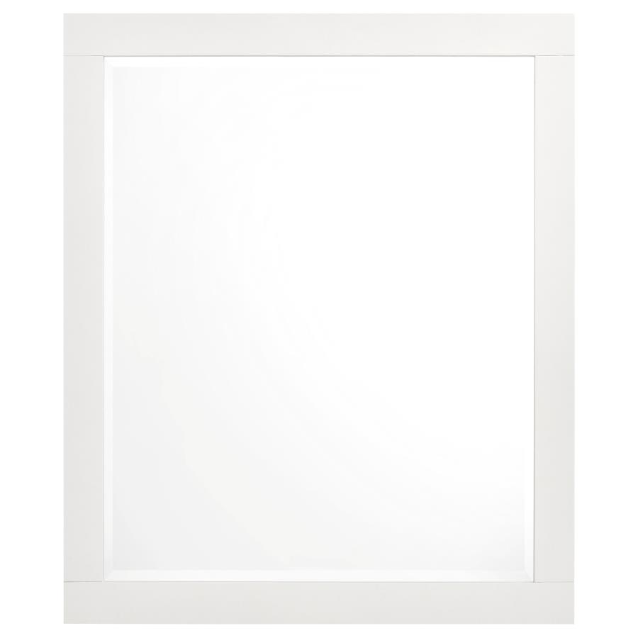 Jessica 6-piece Queen LED Bedroom Set Cream White