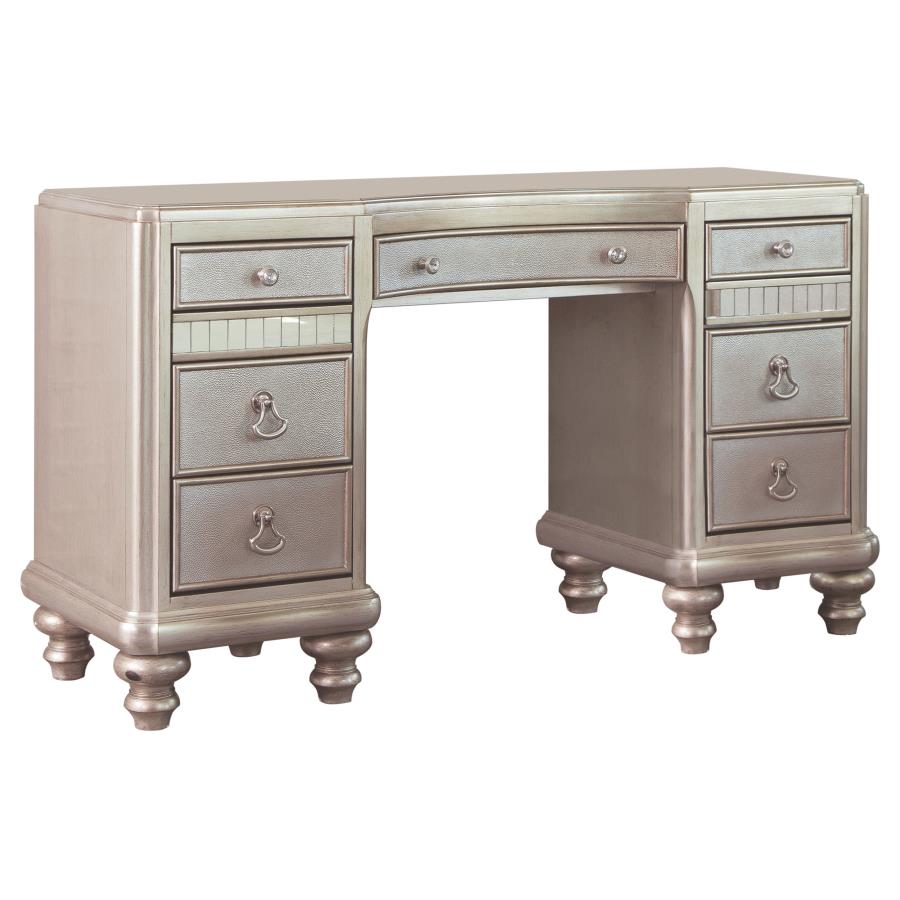 (image for) Bling Game 9-drawer Vanity Table Metallic Platinum