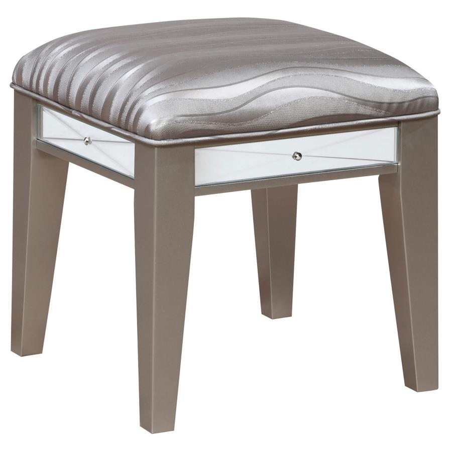 Modal Additional Images for Leighton Vanity Table Set with Stool Metallic Mercury