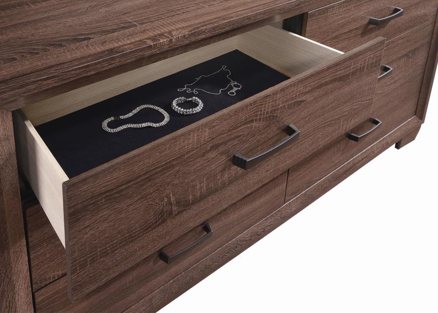Brandon 5-piece Full Bedroom Set Warm Brown