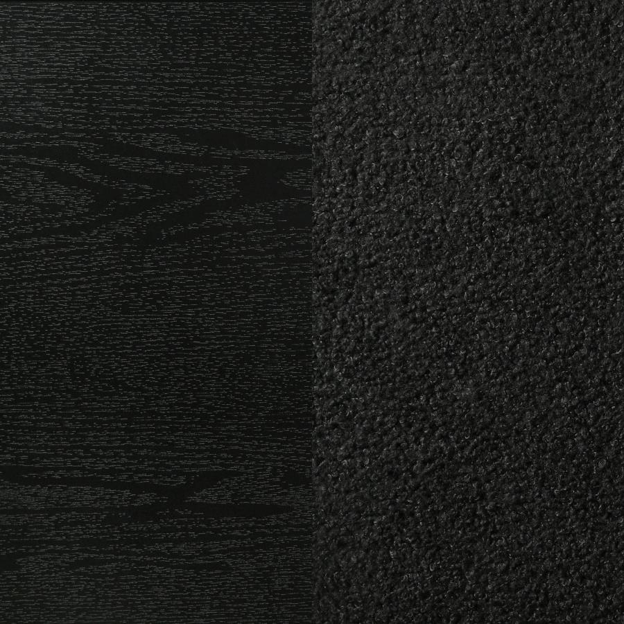 Miranda 54-inch Upholstered Twin Panel Bed Black