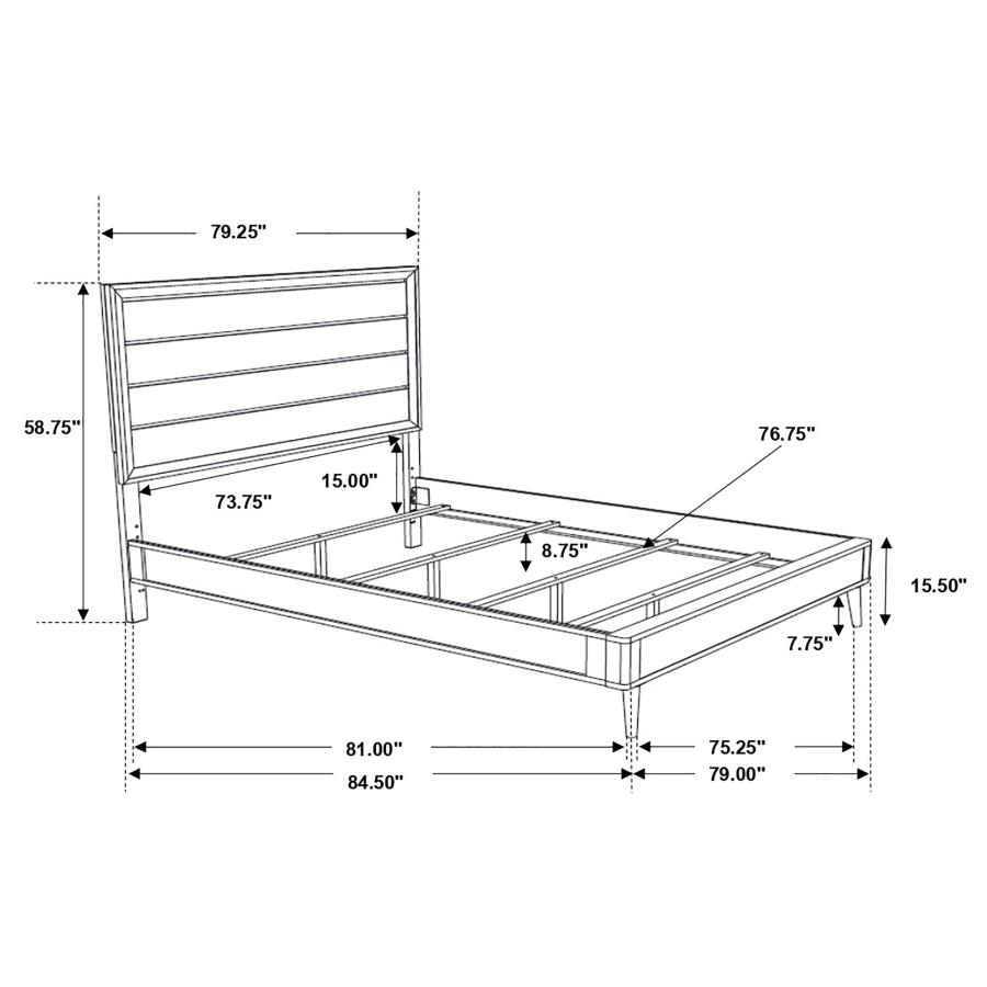 Ramon 4-piece Eastern King Bedroom Set Metallic Sterling