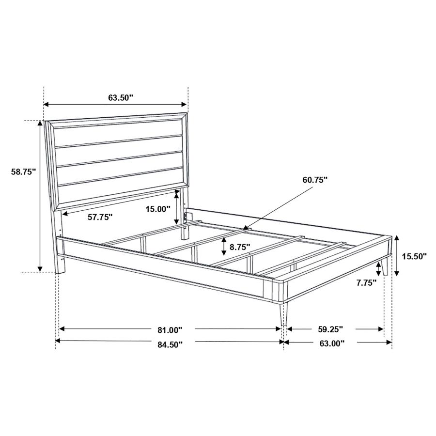 Ramon 4-piece Queen Bedroom Set Metallic Sterling