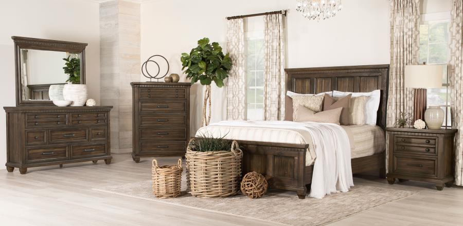 Modal Additional Images for Bennington Wood Eastern King Panel Bed Acacia Brown
