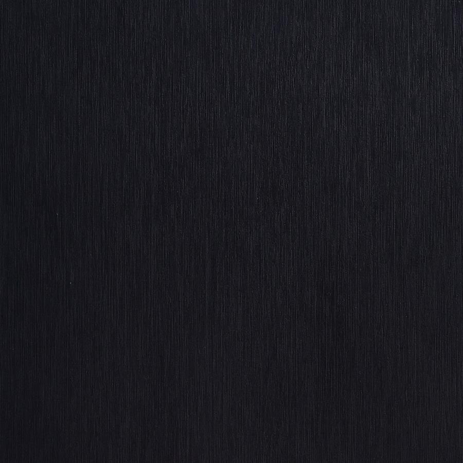 Marceline Wood Twin LED Panel Bed Black