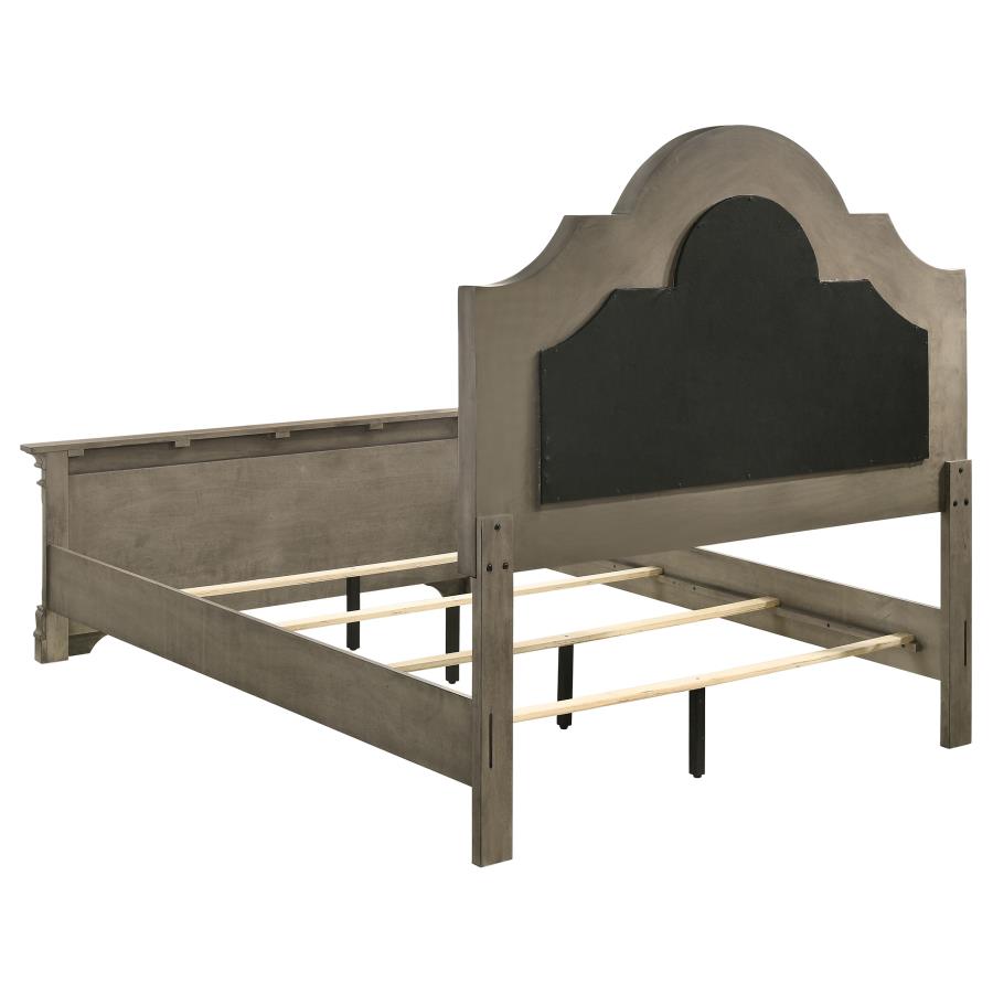 Manchester Wood Queen Panel Bed Wheat Brown