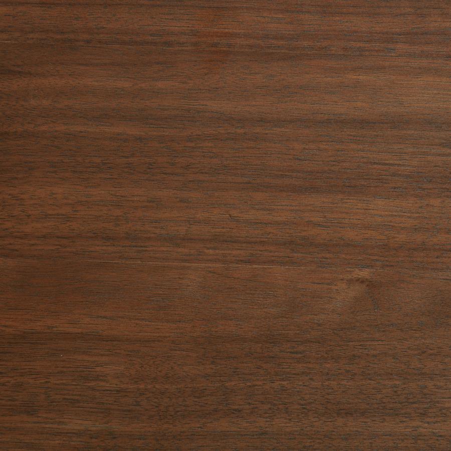 Maderia 57-inch Upholstered Queen Panel Bed Walnut