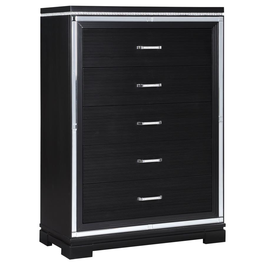 Cappola 5-piece Eastern King Bedroom Set Black