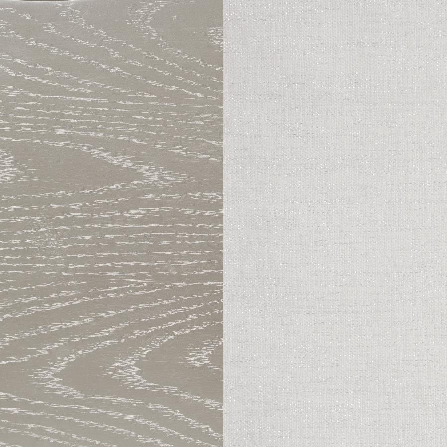 Modal Additional Images for Evangeline Curved Fabric Upholstered Bench Silver Oak