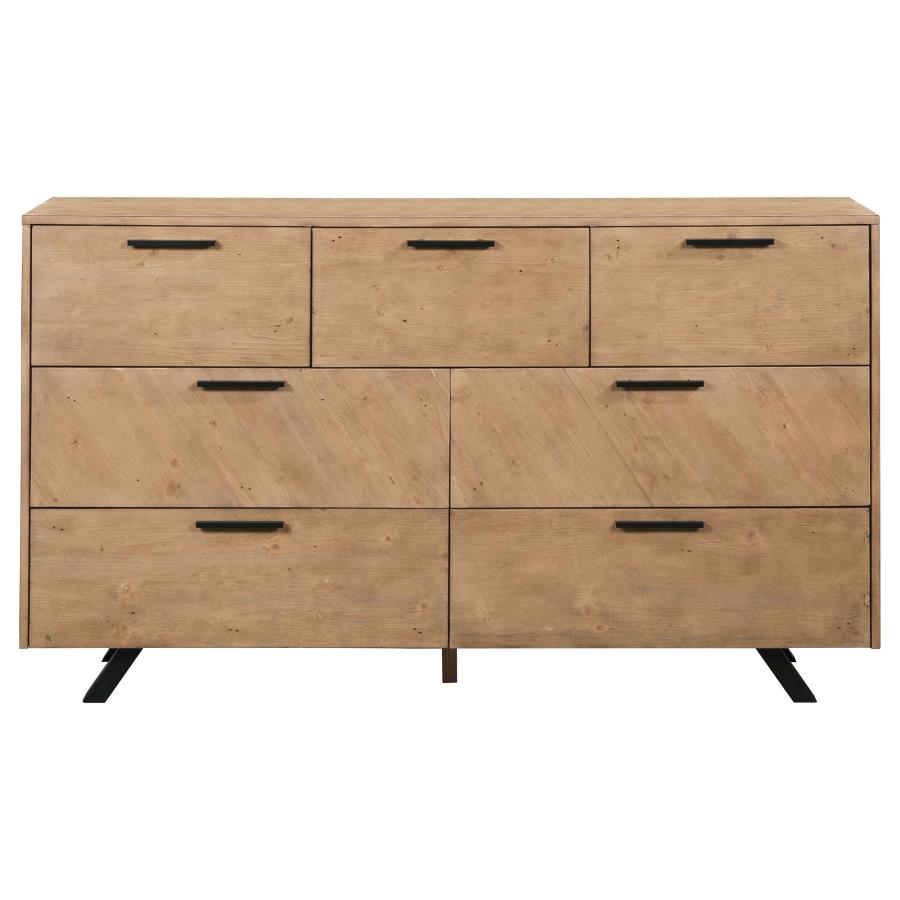 Taylor 4-piece Eastern King Bedroom Set Light Honey Brown