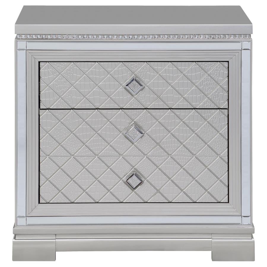 Eleanor 4-piece California King Bedroom Set Metallic Mercury