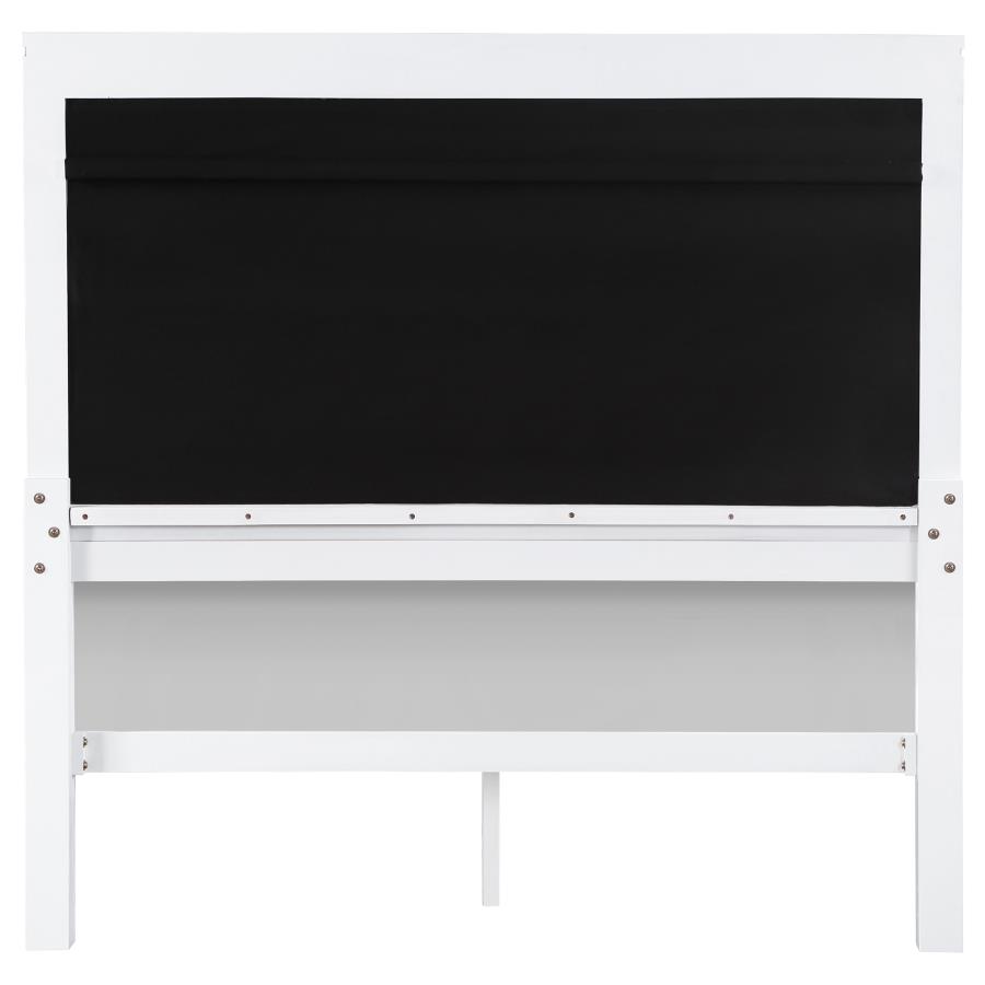 Eleanor Wood Queen Panel Bed White