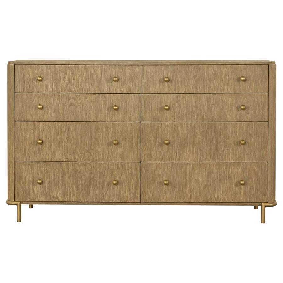 Arini 4-piece Queen Bedroom Set Sand Wash and Natural Cane