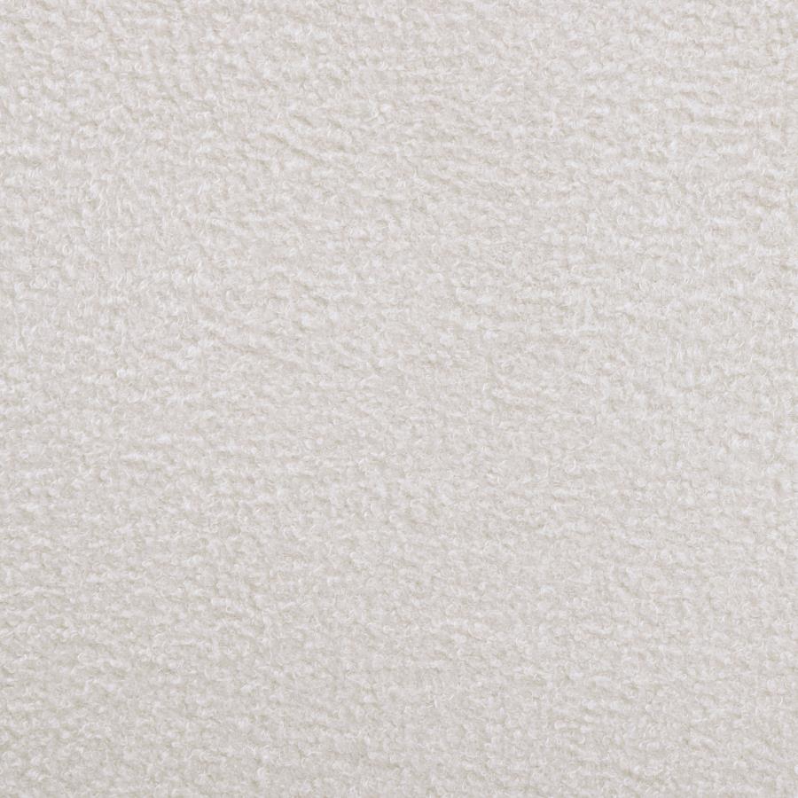 Anastasia Upholstered Eastern King Panel Bed Pearl White