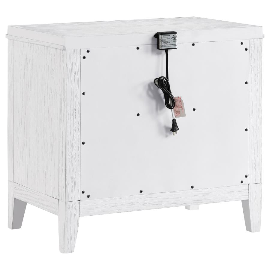 Marielle 5-piece Cal King Bedroom Set Distressed White 