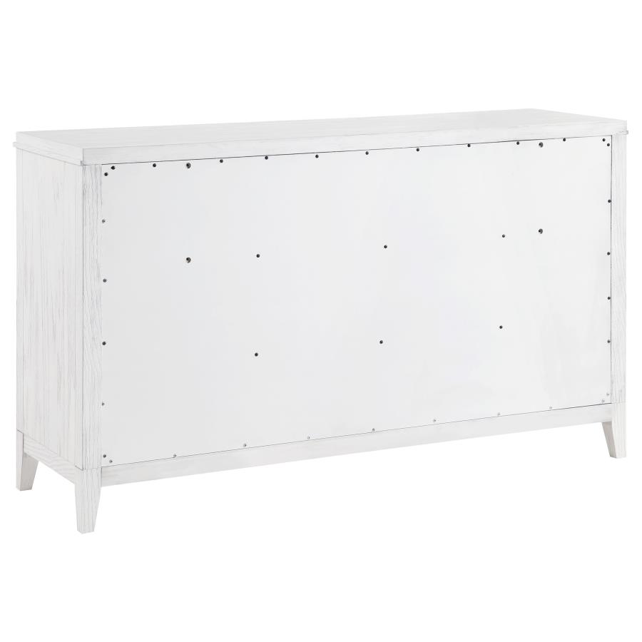 Marielle 5-piece Cal King Bedroom Set Distressed White 