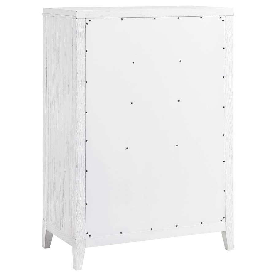 Marielle 5-piece Cal King Bedroom Set Distressed White 