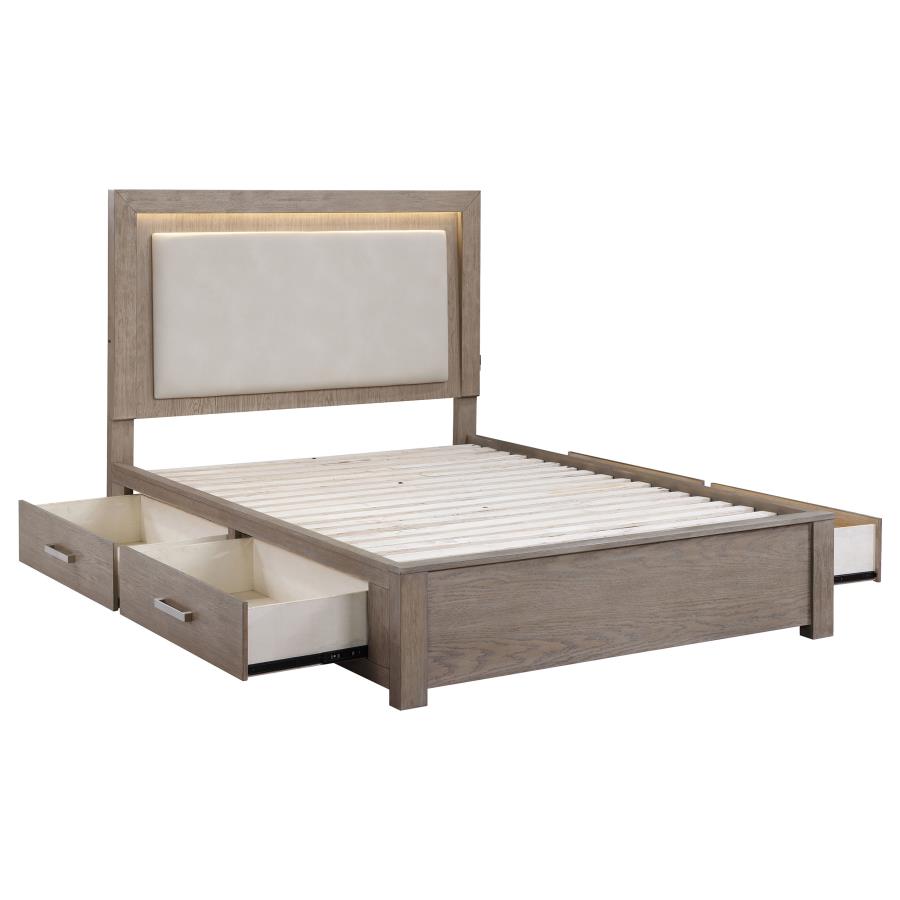 (image for) Kenora 4-piece California King Bedroom Set Barley Brown