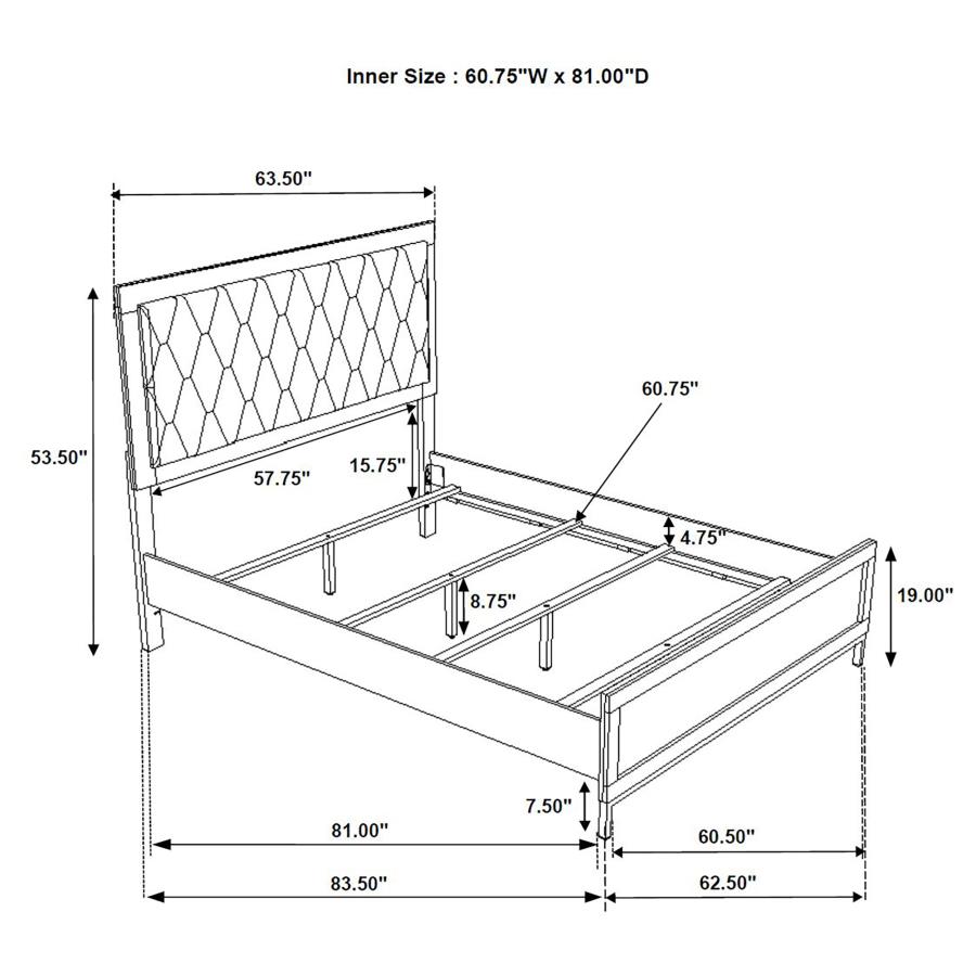 Sonora 4-piece Queen Bedroom Set White 