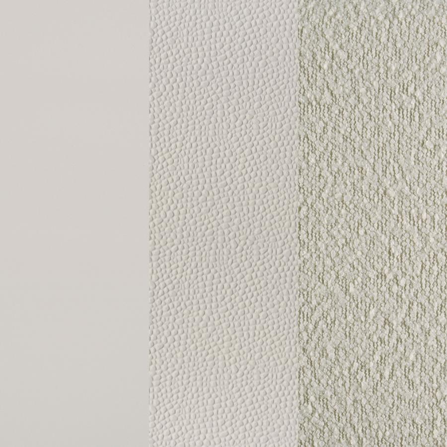 Olivia Queen Panel Bed LED Headboard Pearl White