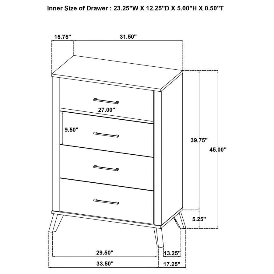 Modal Additional Images for Kaywood 5-piece Full Bedroom Set Natural Pine