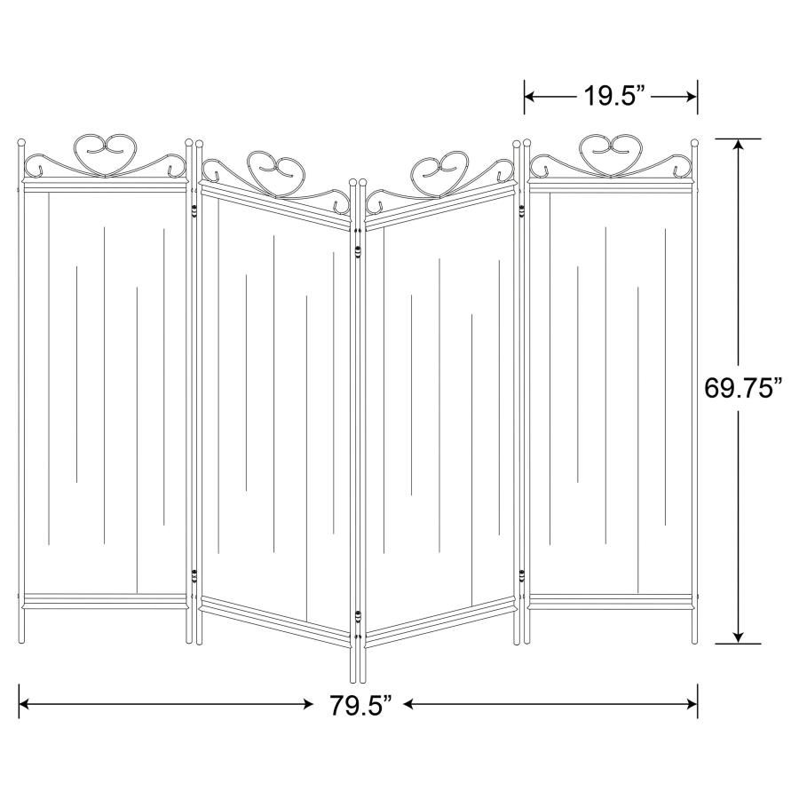Modal Additional Images for Dove 4-Panel Room Divider Folding Shoji Screen Beige