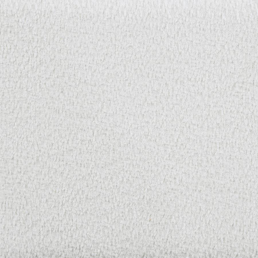 Patricia Boucle Upholstered Twin Day Bed with Trundle White