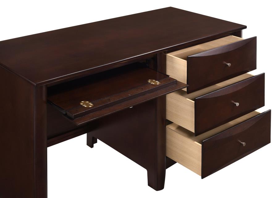 Phoenix 49-inch 3-drawer Office Computer Desk Cappuccino