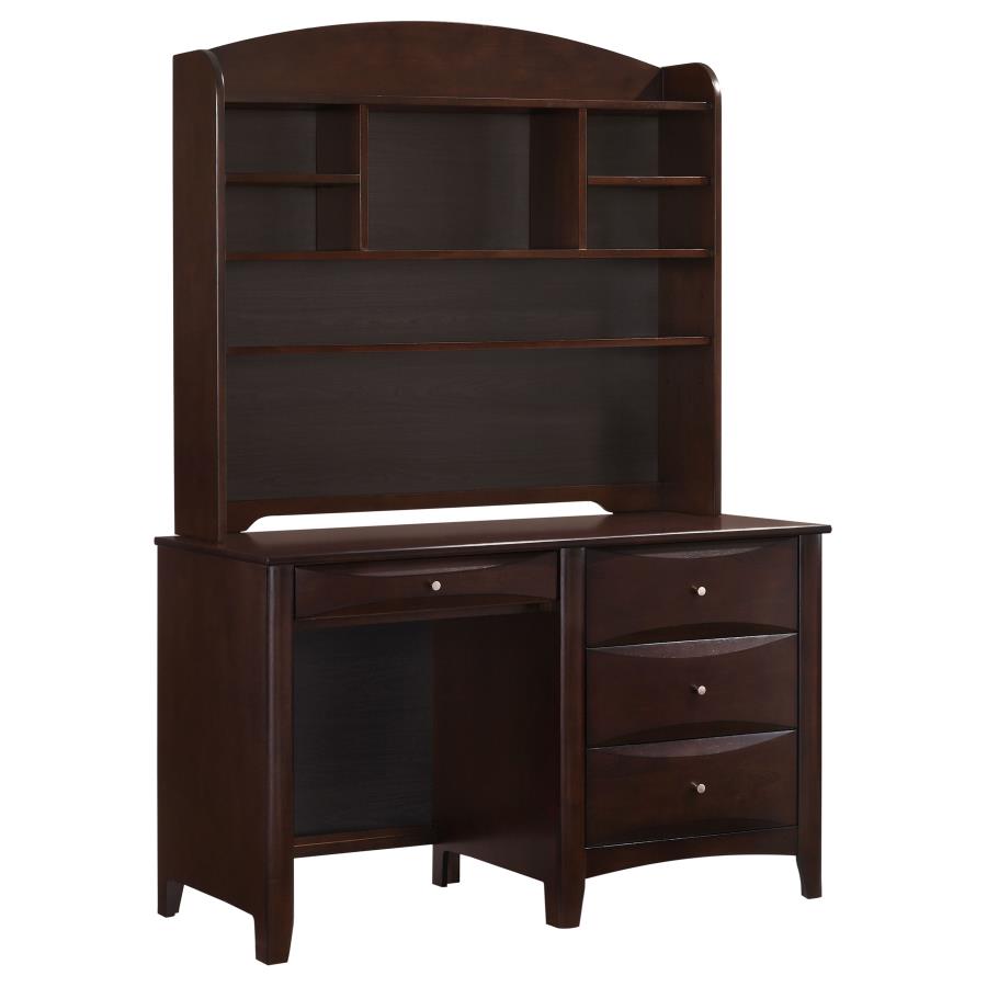 Phoenix 49-inch 3-drawer Office Computer Desk Cappuccino