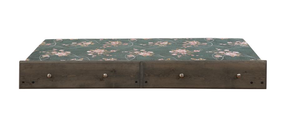 Wrangle Hill Wood Trundle with Bunkie Mattress Gun Smoke
