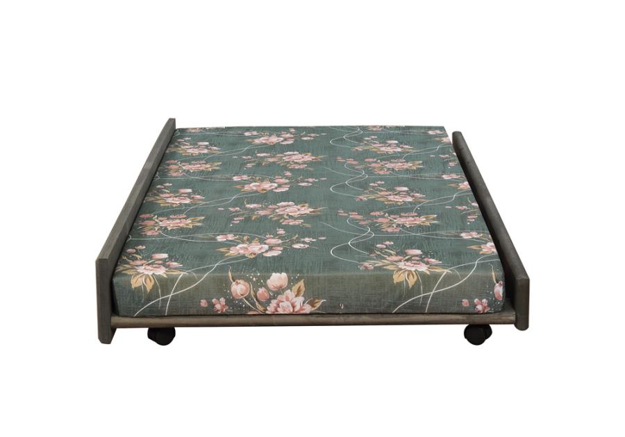 Wrangle Hill Wood Trundle with Bunkie Mattress Gun Smoke