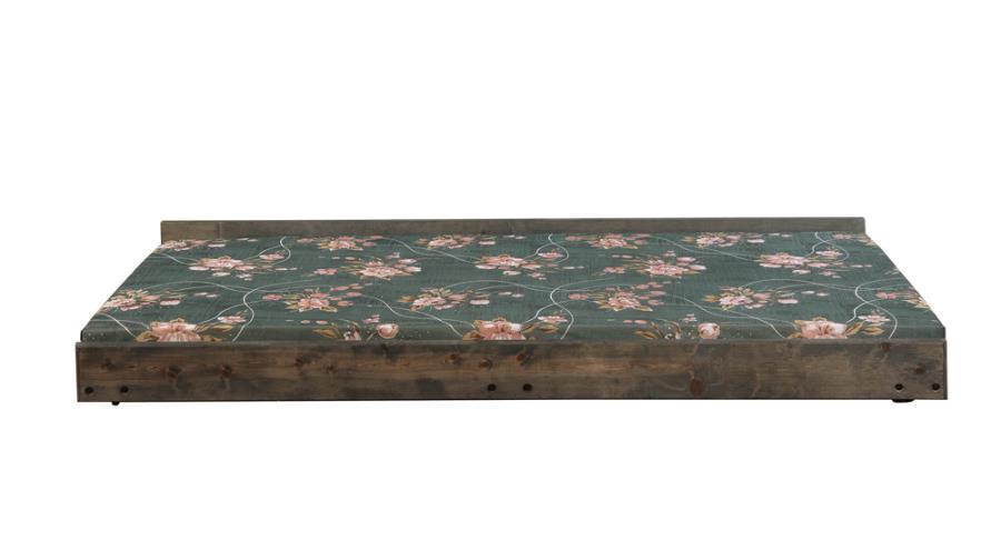 Wrangle Hill Wood Trundle with Bunkie Mattress Gun Smoke