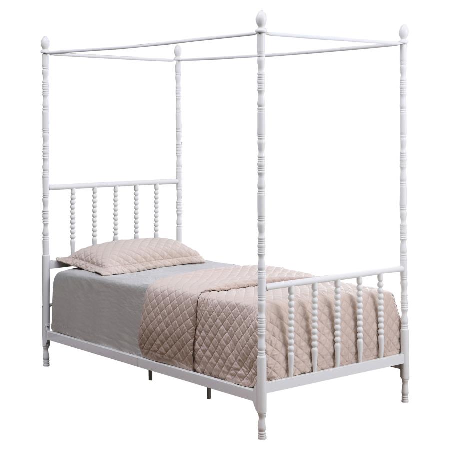 (image for) Betony Twin Canopy Bed White