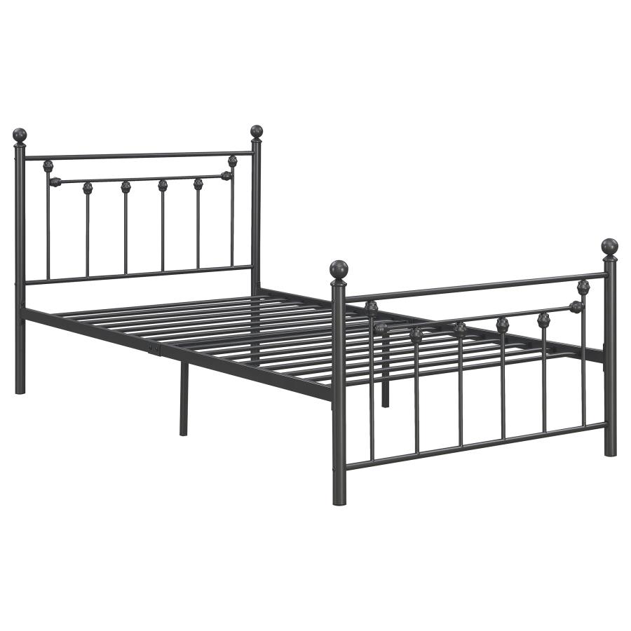 (image for) Canon Metal Twin Open Frame Bed Gunmetal