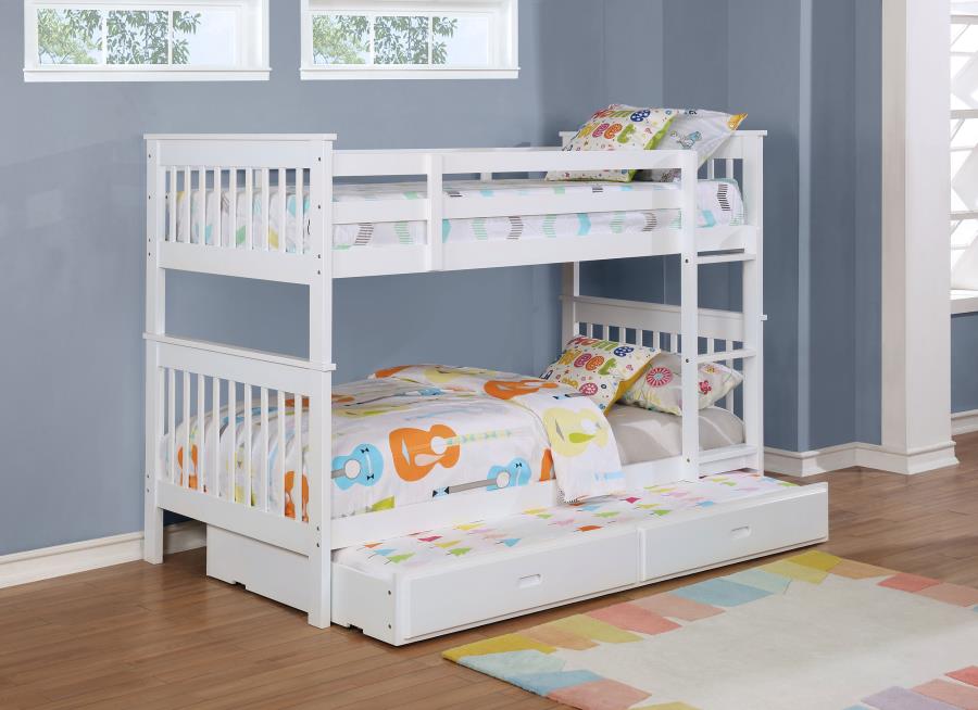 Modal Additional Images for Chapman Wood Twin Over Twin Bunk Bed White