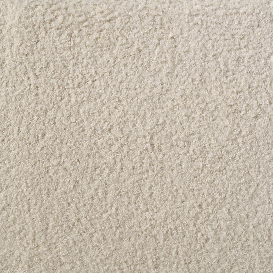 Madison Upholstered LED Full Storage Platform Bed Cream