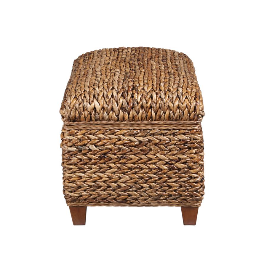 Modal Additional Images for Laughton Hand-Woven Banana Leaf Storage Trunk Amber