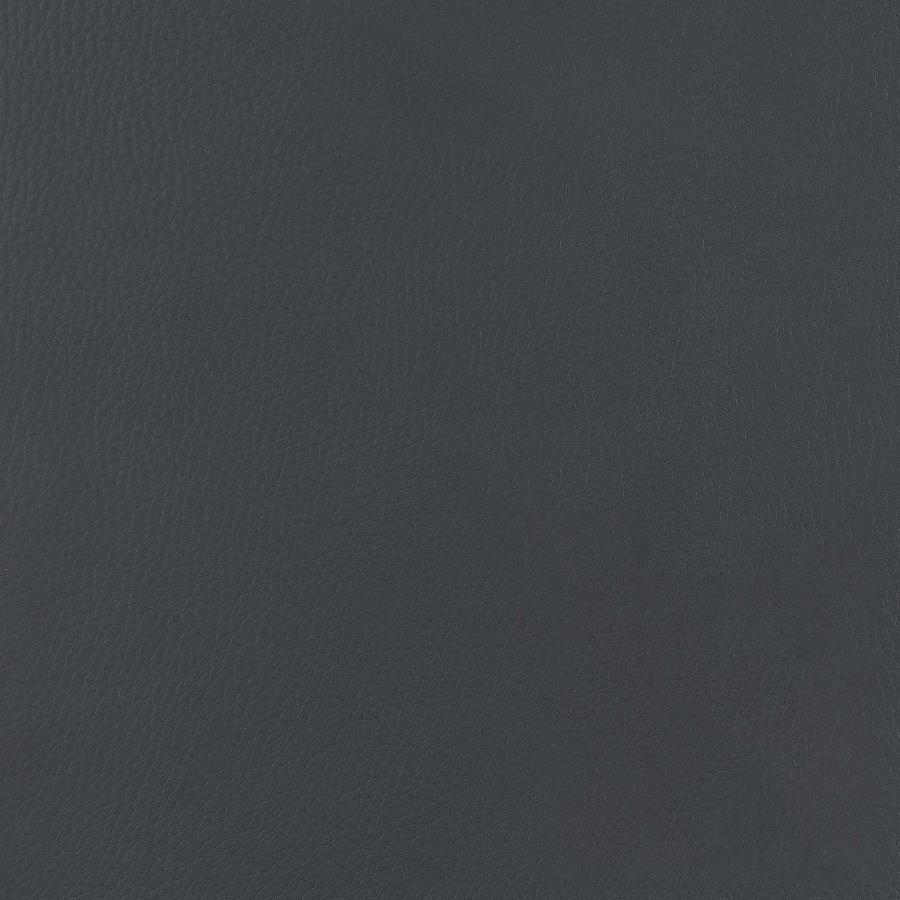 Bowman Round Upholstered Tufted Swivel Ottoman Grey
