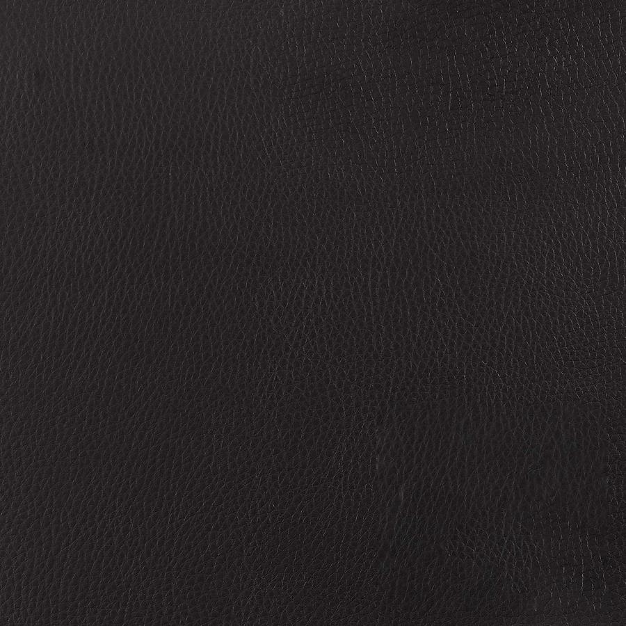 Bowman Round Upholstered Tufted Swivel Ottoman Black