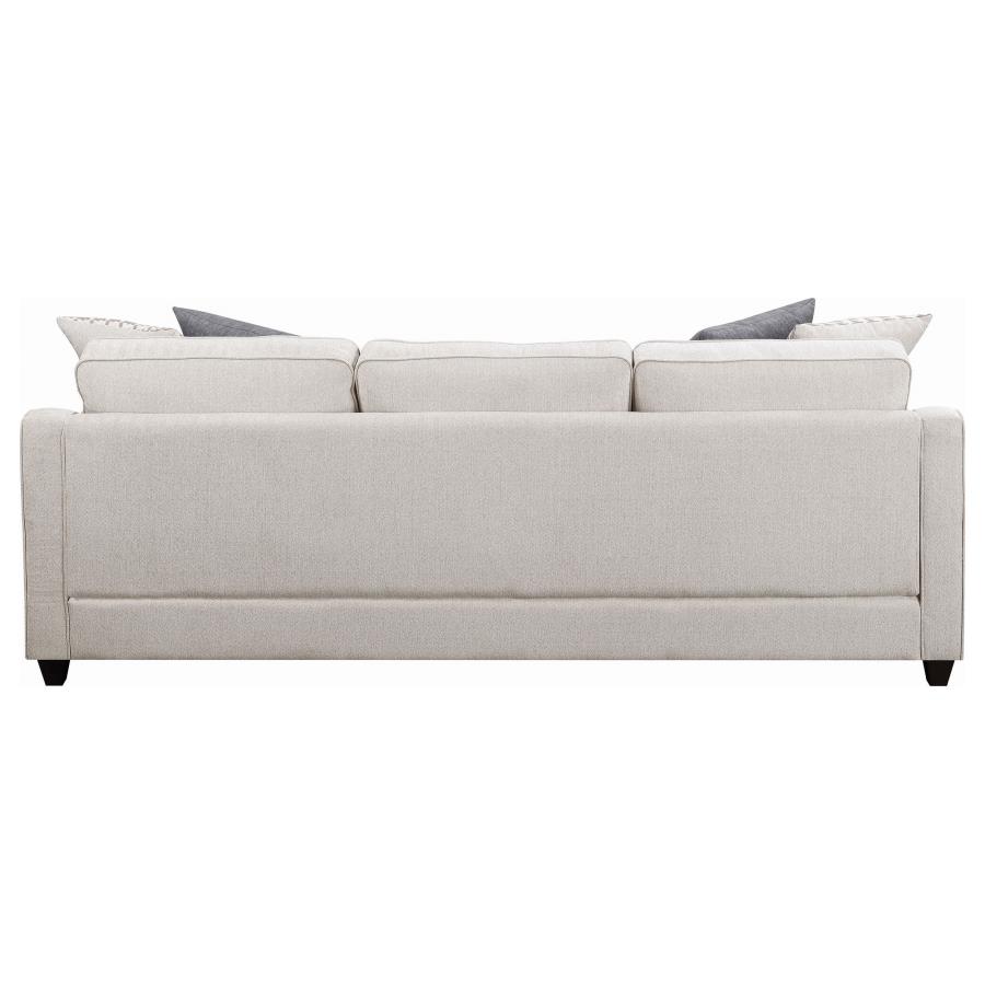 Mcloughlin Upholstered Sloped Arm Sectional Sofa Platinum