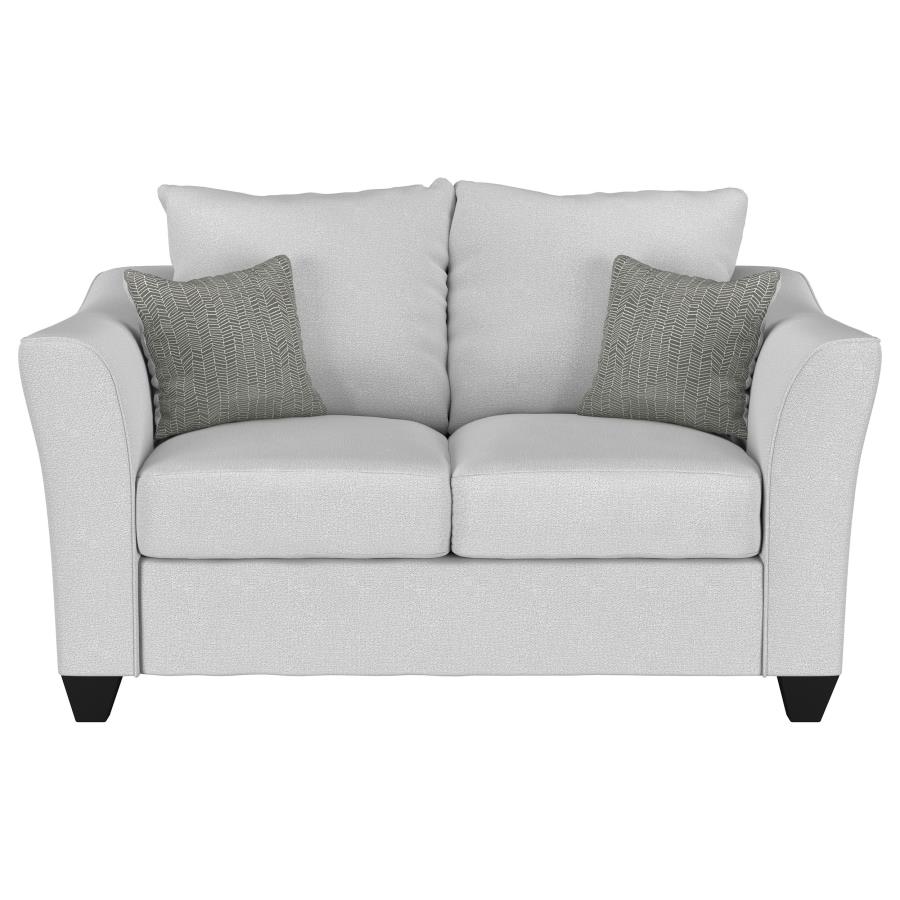 Salizar 2-piece Upholstered Flared Arm Sofa Set Sand
