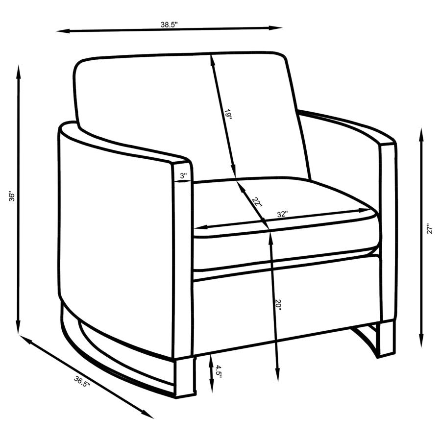 Modal Additional Images for Corliss 3-piece Upholstered Arched Arm Sofa Set Beige