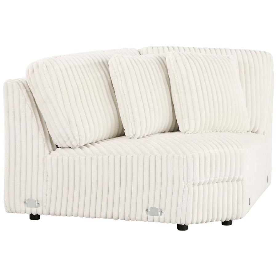 Emberson Upholstered Wedge Ivory