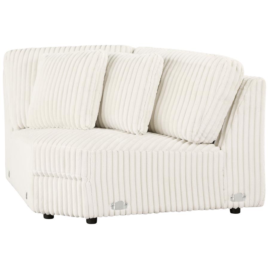 Emberson Upholstered Wedge Ivory