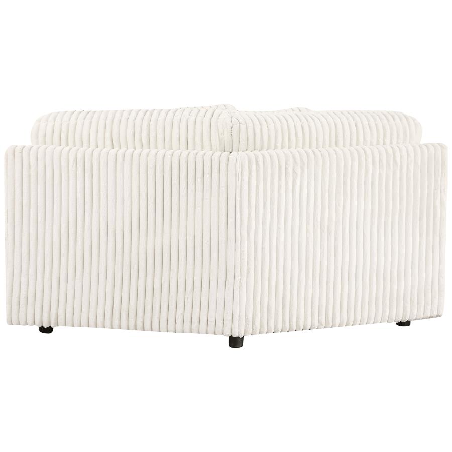 Emberson Upholstered Wedge Ivory