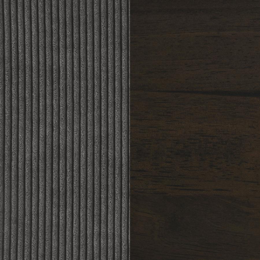 Deerhurst 3-piece Upholstered Track Arm Sofa Set Charcoal