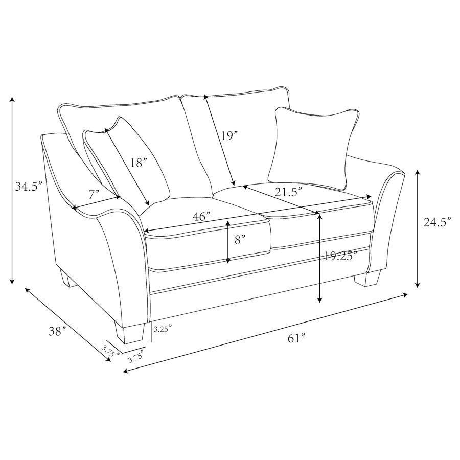 Modal Additional Images for Tomkins 2-piece Boucle Upholstered Sofa Set Light Grey